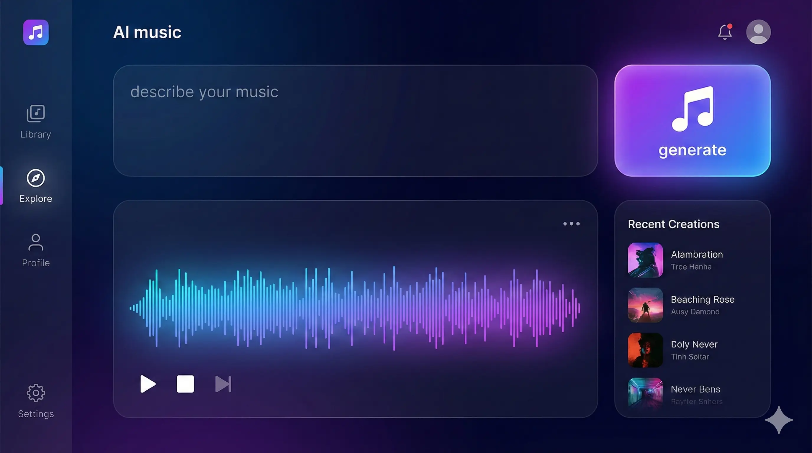 HeartMuLa AI Music Generator Interface